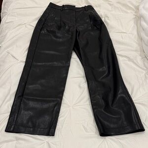 Wilfred Black Faux Leather Pants